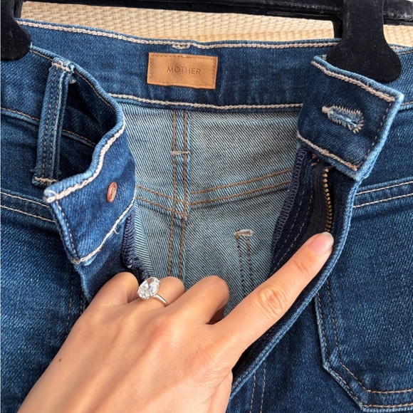 MOTHER High Rise Blue Jeans - Picture 4 of 7